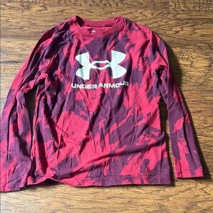 Under Armour Red Long Sleeve Shirt boys YSM
